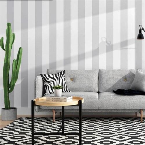 New Nordic style ins gray vertical stripes wallpaper living room bedroom clothing store tv background wall paper papel de parede