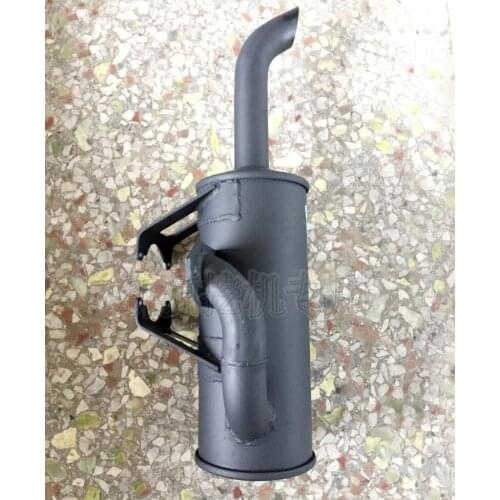 The original assembly of exhaust pipe of 6575-8T muffler assembly of rubber wheel type small excavator