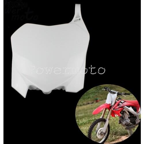 Motocross Enduro Dirt Bike Front Number Plate Name Blank Board Name Plates for Honda CRF250R 2010-2013 CRF450R 2009-2012 CRF