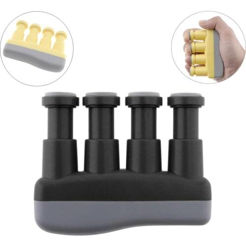 Portable Colorful Finger Exerciser Tension Hand Grip Trainer Music Instrument for Guitar Bass Piano Pianist