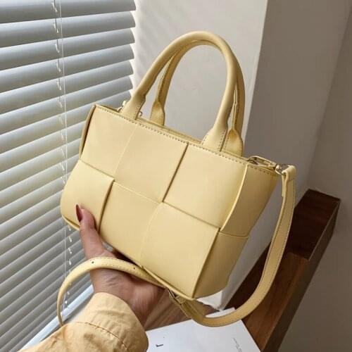 Luxury Brand Large Weave Tote bag 2021 Fashion New High-quality PU Leather Womens Designer Handbag High capacity Shoulder Bags