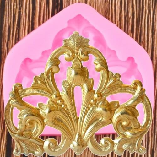 DIY Sugarcraft Border Silicone Mold Scroll Relief Cupcake Topper Fondant Cake Decorating Tools Candy Chocolate Gumpaste Moulds