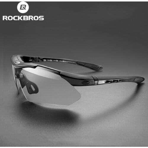 ROCKBROS Cycling Glasses Photochromic Bicycle Sports Sunglasses Men Women UV400 MTB Road Bike Goggles Ultralight Outdoor Eyewear