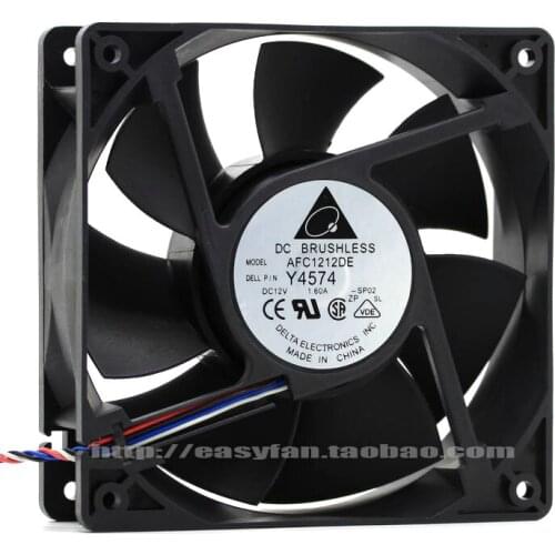 Brand new DELTA AFC1212DE 12038 12V 1.6A high air volume PWM cooling fan