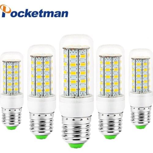 LED Corn Bulb Lamp E27 E14 110/220V SMD5730 48/69Leds Light Bulbs Lampada LED Diode Lamps Energy Saving Light for Home Dropship