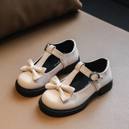 Girls' Shoes Spring and Autumn New Childrens Shoes, Big Childrens Princess Shoes, Black Performance Shoes and Dance Shoes