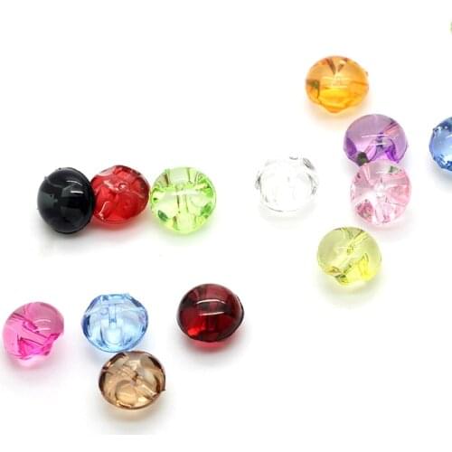50 PCs Acrylic Sewing Buttons Scrapbooking Round Multicolor Mixed Shank 12mm Dia. Costura Botones Decorate bottoni botoes