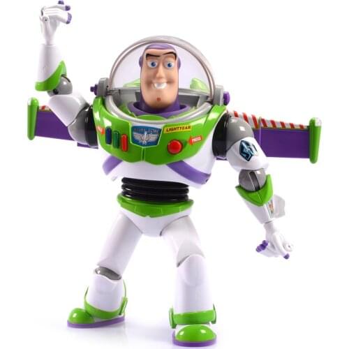 Disney 30cm Toy Story 4 Electronic Talking Buzz Lightyear Action Figure model PVC Childrens birthday toy gifts