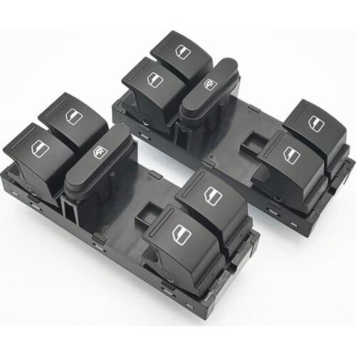 1K4959857B Electric Power Master Window Switch Button For Sagitar Golf 56 Jetta MK5 6 Tiguan Touran Passat B6 B7 1K4 959 857 B