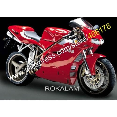 Motorbike Fairing Kit For Ducati 748 996 1996-2002 All Red Aftermarket Motorcycles Fairings (Injection Molding)