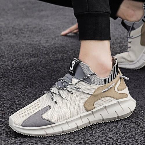 Summer Men Shoes Casual Flats Shoes Men Mesh Fashion Footwear Lace Up Leisure Male Jogging Shoes Mens Sneakers Plus Size