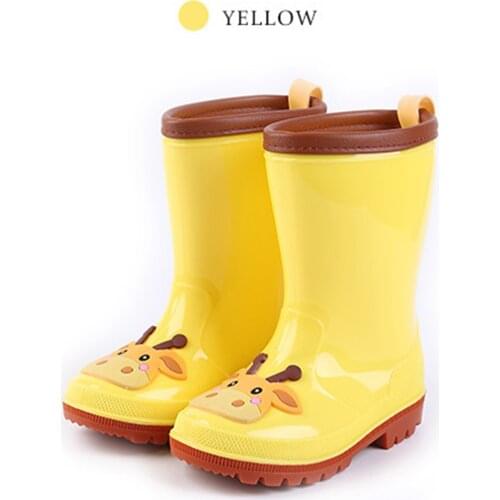 Fashion Toddler Infant Kids Boys Girls Cute Cartoon Printed PVC Rubber Waterproof Breathable Rain Water Shoes Rain Boots#g4