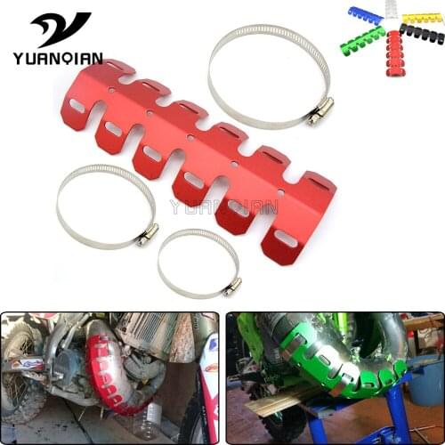 Motorcycle Exhaust Muffler Pipe crash Leg Protector moto Heat Shield Cover For YAMAHA XT250 225 XT600 WR250X XT660R TW200 YZ125