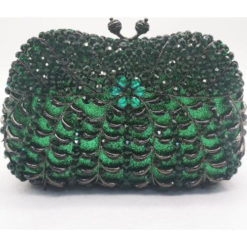 New Arrival 13 Color Green/Pink White Diamond Evening Clutch Bag Luxury Designer Celebrity Dinner Banquet Purses Phone Handbags