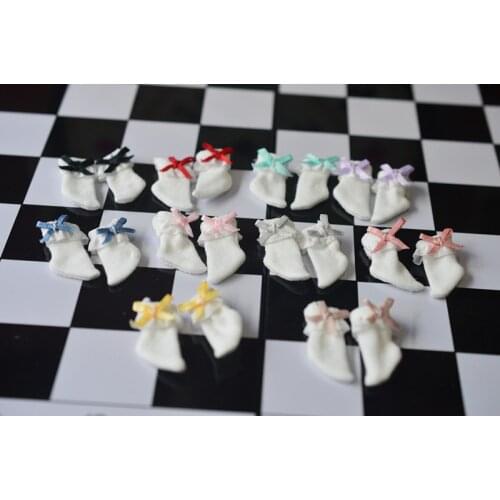 Ob11 GSC can wear doll socks with bow-tie lace socks Doll accessories