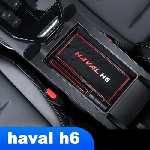Car Center Armrest Plate Storage Box Trims for Haval H6 2021 2020 2022 3th Generations Interior Accessories Auto Tray Decoration