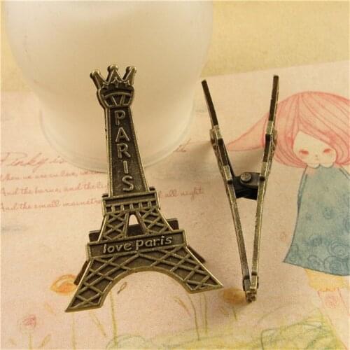 RONGQING 10pcs/pack DIY Iron tower charm for making jewelry accessories 2019