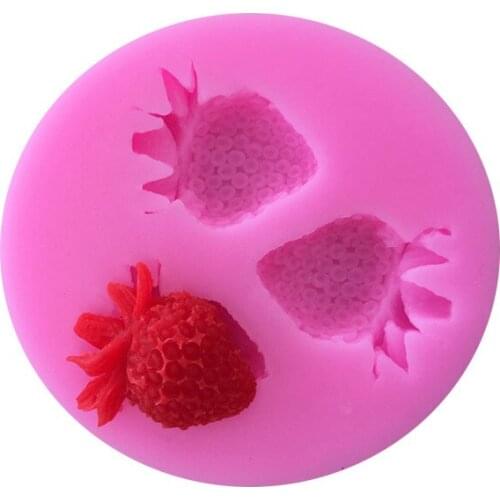 Fruit Series Strawberry Flip Chocolate Silicone Mold 15-192