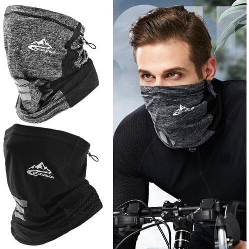Cycling Bike Ice Silk Half Face Mask Neck Cover Magic Scarf Men Women Breathable Headwear Sports Bandana Balaclava Headband