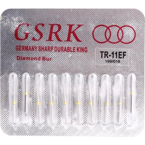 10 Pieces/Pack TR-11 Dental High speed Burs Dental Tungsten Steel Carbide drills for High Speed Handpiece Bit Dentist Lab Drill