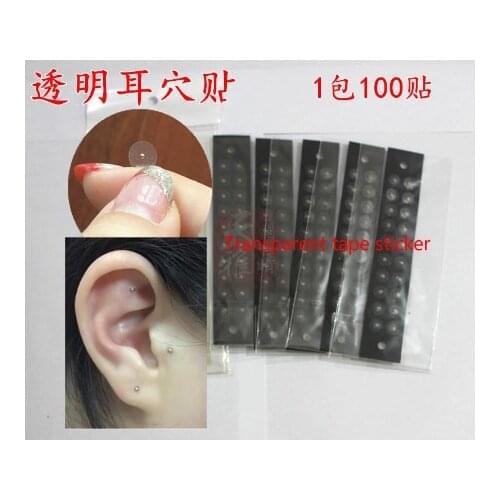 100pcs/pack Magnetic ear bean bead press stickers Auricular Vaccaria seed acupuncture needle ear acupoints dieting slimming body