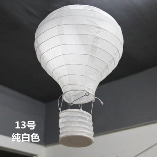 12''30cm White Rainbow Hot Air Balloon Paper Lantern Kid wedding decoration childrens bedroom hanging birthday party decoration