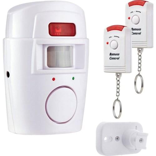 2 Remote Controller Wireless Car Home Security PIR Alert Infrared Sensor Alarm system Anti-theft Motion Detector 105DB Siren