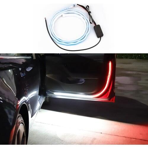 2pcs 120CM 144SMD Car Flexible Wire Atmosphere Lamp Auto Lamps Interior Decoration Light Strips LED car door warming Lights 12V