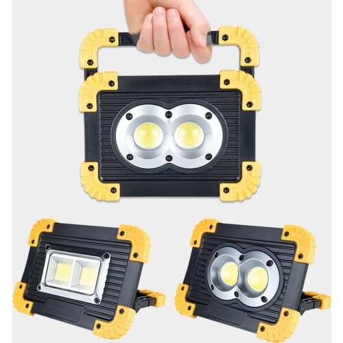 20W COB LED Flood Light Outdoor Led Light Portable Spotlight USB Rechargeable Work Camping Garden Tent Led Reflector Floodlight