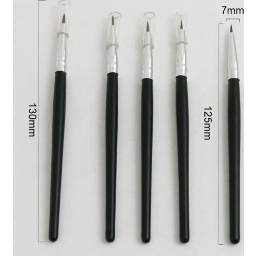 5pcs/lot Double Eyelid Brush Eyeliner Brushes Eyeshadow Black Brush Lip Pro MakeUp Cosmetic DIY Tool