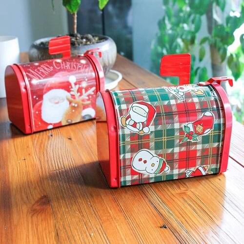 Childrens gift box Christmas candy box creative letter box tinplate candy gift box packaging gift box AA030