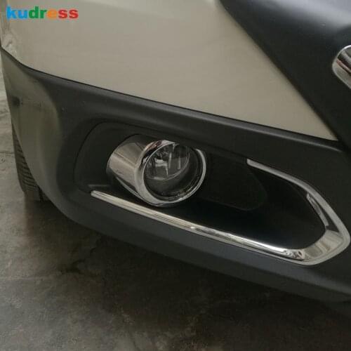 For Suzuki SX4 S-Cross SX4 Crossover 2nd Ge 2014 2015 2016 Chrome Front Fog Light Lamp Cover Trim Foglight Covers Car Styling