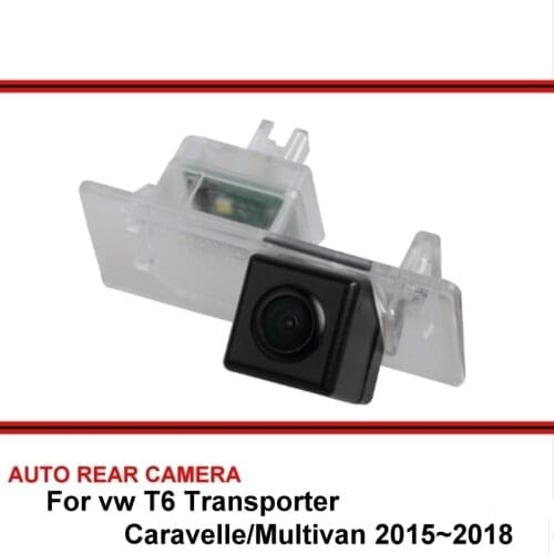 For vw T6 Transporter/Caravelle/Multivan 2015~2018 Night Vision Car Reverse Backup Parking Rear View Camera HD CCD SONY