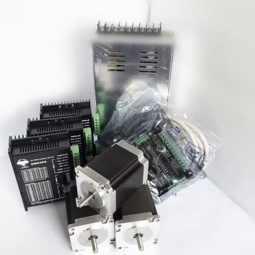 Stepper Motor Controller 3 Axis 2-PH Micro stepping 1~1/128,24~50VDC,1~4.5A peak for Nema34