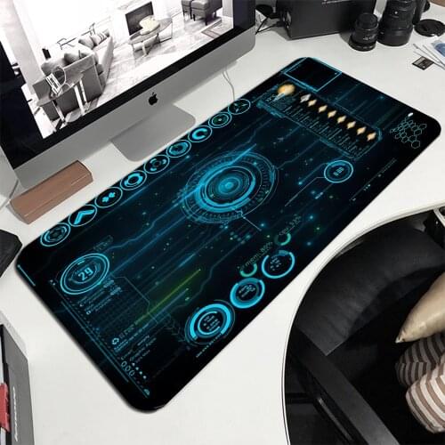 MRGLZY Iron Man Jarvis Gaming Mouse Pad Carpet Laptop Accessories Best Seller Mouse Pads Gamer Accessories Desk Mat Mousepad