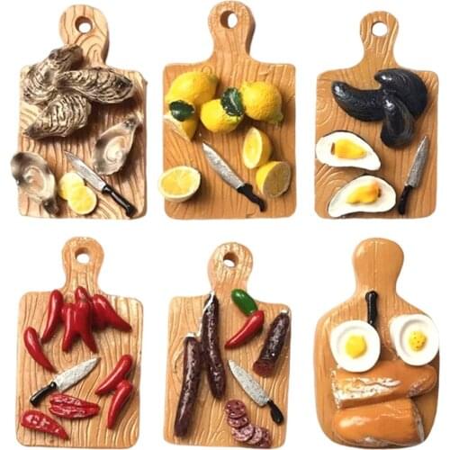 Dollhouse Mini Cutting Board Bakeware Pastry Tools Accessories Fun Play