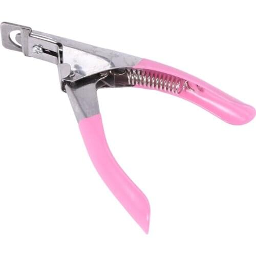 Nail clippers for nails and false acrylic nails easy to use pink
