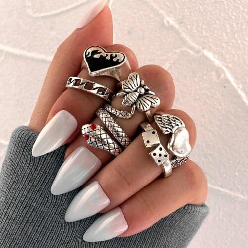 Laoloutian Women's Silver Rings
