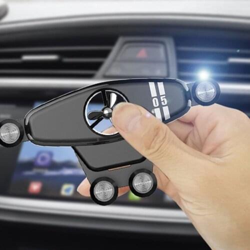 Universal Car Holders Multifunctional Air Outlet Mobile Phone Stand with Aromatherapy Fan Gravity Induction Cellphone Bracket