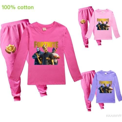 Fortnite New 2-16Y Childrens Sportswear Boys and Girls Long Sleeve Spring Autumn Winter Suit