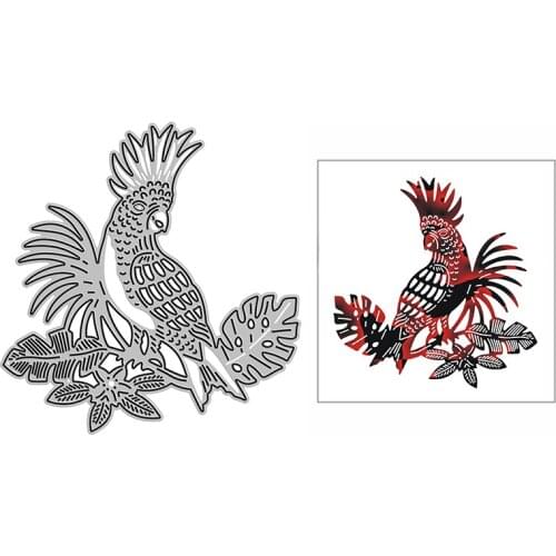 New Cockatoo Monstera Leaves Craft Embossing Mold 2021 Metal Cutting Dies for DIY Decor Scrapbooking Album Card Making No Stamps