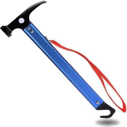 Camping Hammer,Aluminum Handle Camping Mallet Hammer for Tent Pegs, Portable for Outdoor Tent Nail Hammer or Stake Puller