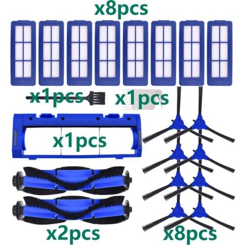 Neutop Accessories for eufy Robovac 11S Max 15C Max 30C Max with 2 roller brush 8 filer 8 side brush 1 brush guard 1 clean brush
