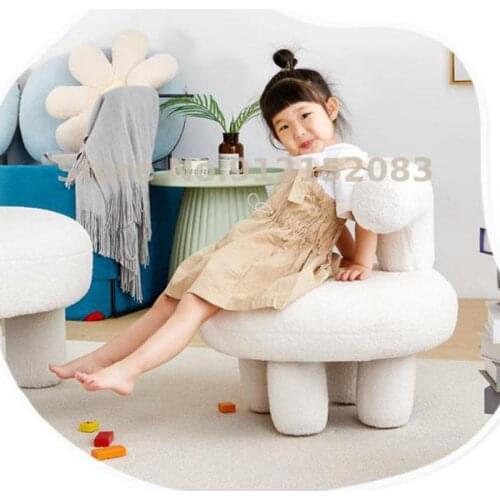Net red lamb velvet sofa small apartment bedroom childrens mini creative short stool lazy back single sofa chair
