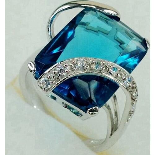 SHUNXUNZE engagement Wedding rings Jewelry & Accessories for women Purple Blue Cubic Zirconia alliance Rhodium Plated R833 R836