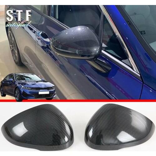 Carbon Fiber Style Side Mirror Cover Trim For Kia K5 Optima (DL3) 2020 2021