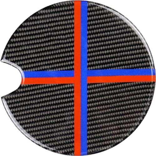 Carbon Fiber Fuel Filler Door Cover Cigarette Lighter Cover Chassis Dashboard Trim Sticker for BMW MINI R50 R52 R55 R61 F55
