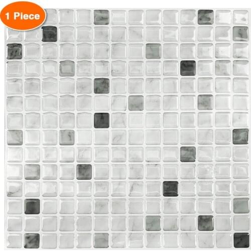 StickerTile 12x12 Inch Peel and Stick Backsplash Waterproof Self Adhesive Mosaic Wall Tiles