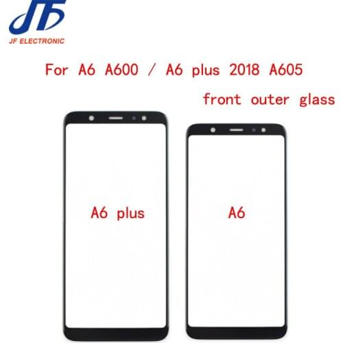 Touch panel Replacement part For Samsung Galaxy A6 A6+ Plus 2018 A605 A605F Touch Screen LCD Front Outer Glass Lens 10pcs