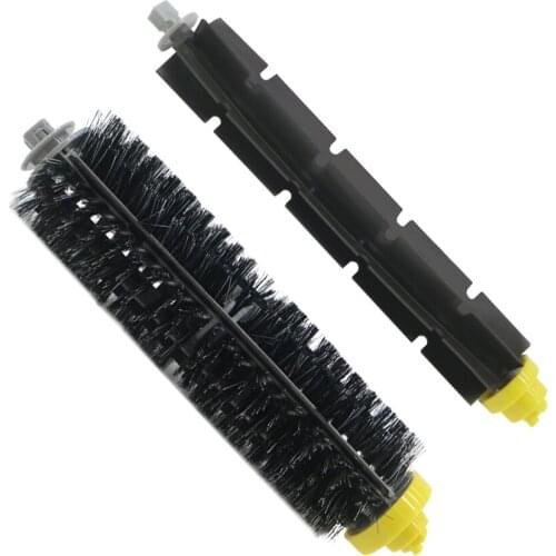 1set/2pcs Bristle Brush + Flexible Beater Brush for iRobot Roomba 600 700 Series 760 770 780 790 Vacuum cleaner parts